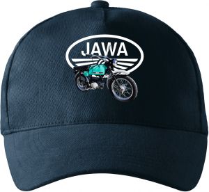 Jawa Mustang - zelenomodrý - logo V3