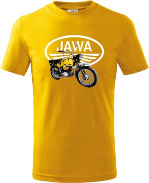Jawa Mustang - žlutý - logo V2