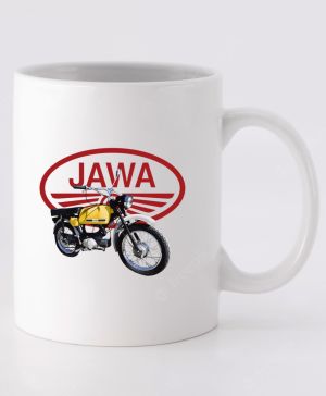 Jawa Mustang - žlutý - logo V2
