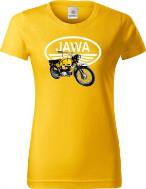 Jawa Mustang - žlutý - logo V2