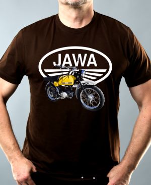 Jawa Mustang - žlutý - logo V2