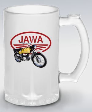 Jawa Mustang - žlutý - logo V2