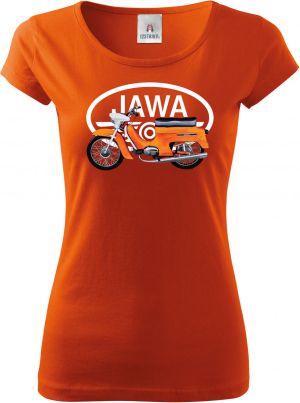 Jawa Pionýr - oranžový - logo V24