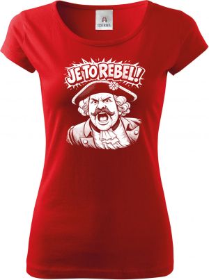 Je to rebel, bílý tisk