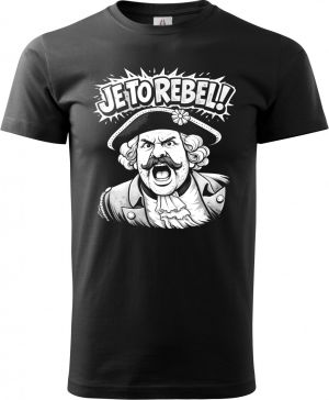 Je to rebel, bílý tisk