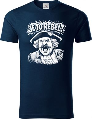 Je to rebel, bílý tisk