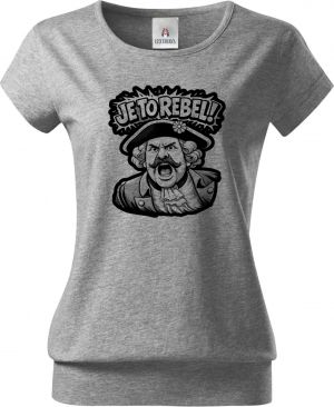 Je to rebel, černý tisk