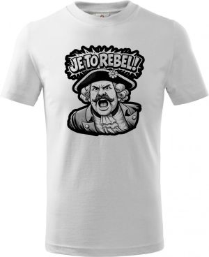 Je to rebel, černý tisk