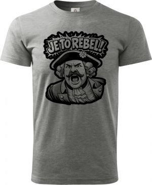 Je to rebel, černý tisk