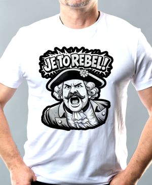 Je to rebel, černý tisk