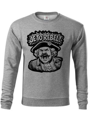 Je to rebel, černý tisk