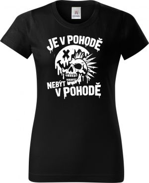 Je v pohodě nebýt v pohodě, bílý potisk