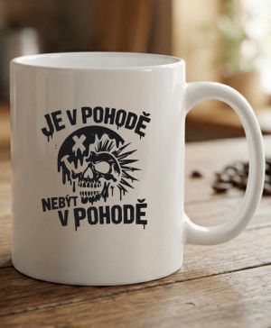 Je v pohodě nebýt v pohodě, černý potisk