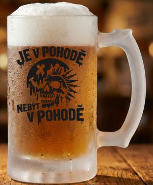 Je v pohodě nebýt v pohodě, černý potisk