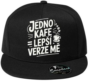 Jedno kafe, lepší verze mě, bílý potisk