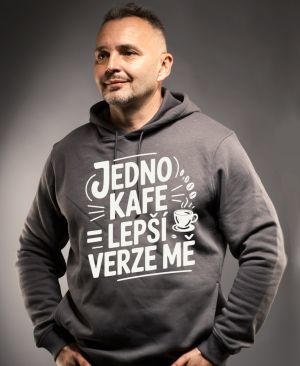 Jedno kafe, lepší verze mě, bílý potisk