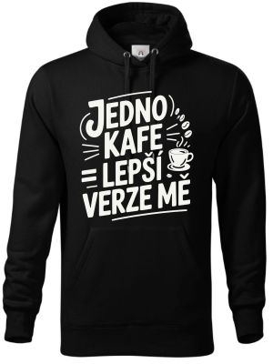Jedno kafe, lepší verze mě, bílý potisk