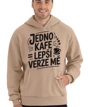 Jedno kafe, lepší verze mě, černý potisk