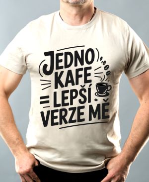 Jedno kafe, lepší verze mě, černý potisk