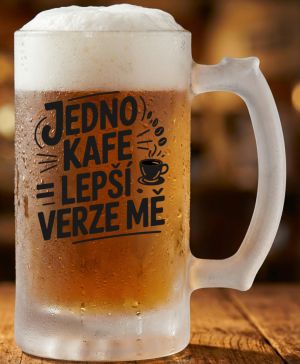 Jedno kafe, lepší verze mě, černý potisk