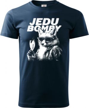 Jedu bomby, liška, bílý tisk