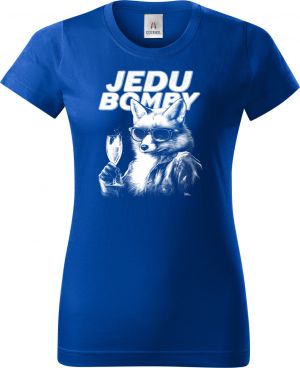 Jedu bomby, liška, bílý tisk