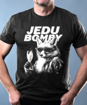 Jedu bomby, liška, bílý tisk