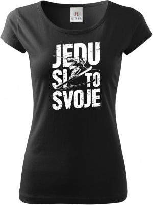 Jedu si to svoje, bílý potisk