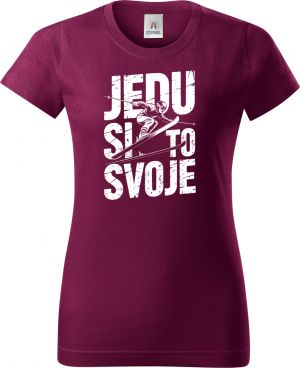 Jedu si to svoje, bílý potisk