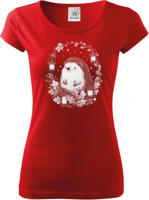 Ježek s lucernami, bílý potisk