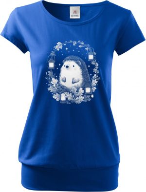 Ježek s lucernami, bílý potisk