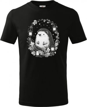 Ježek s lucernami, bílý potisk