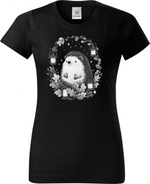 Ježek s lucernami, bílý potisk