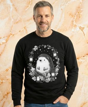 Ježek s lucernami, bílý potisk