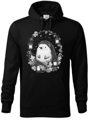 Ježek s lucernami, bílý potisk