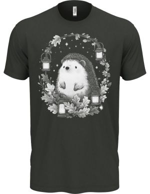 Ježek s lucernami, bílý potisk