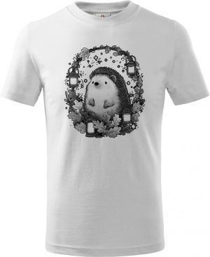 Ježek s lucernami, černý potisk