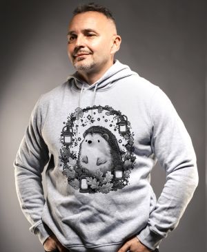 Ježek s lucernami, černý potisk