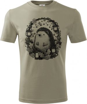 Ježek s lucernami, černý potisk