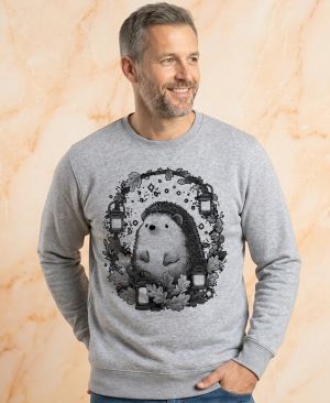 Ježek s lucernami, černý potisk