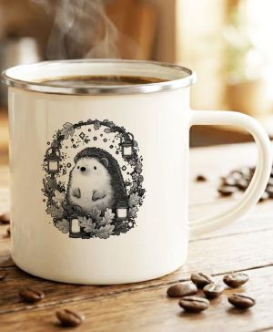 Ježek s lucernami, černý potisk