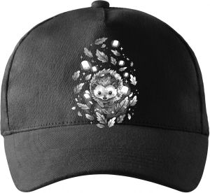 Ježek v listí, bílý potisk