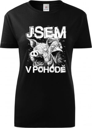 Jsem v pohodě, bílý potisk