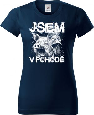 Jsem v pohodě, bílý potisk