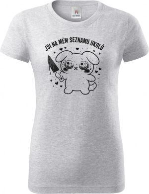 Jsi na mém seznamu úkolů, černý potisk