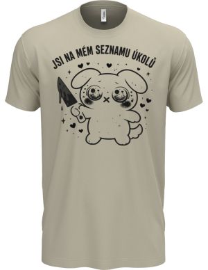 Jsi na mém seznamu úkolů, černý potisk