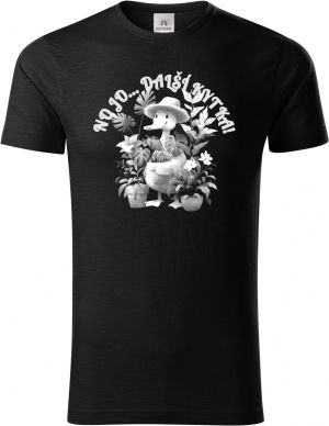 Kachní zahradník, bílý potisk