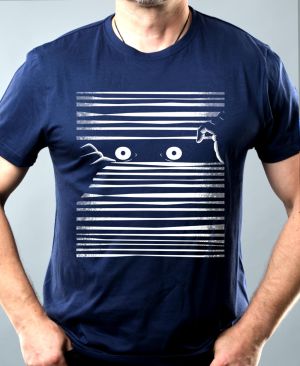 Kam se koukáš? Bílý tisk