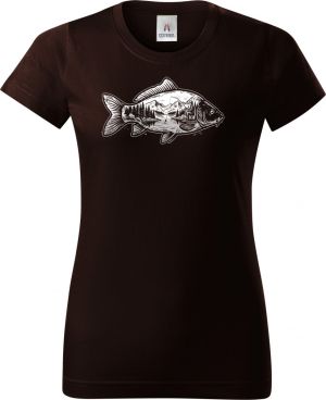 Kapr a krajina, bílý potisk