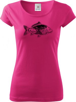 Kapr a krajina, černý potisk